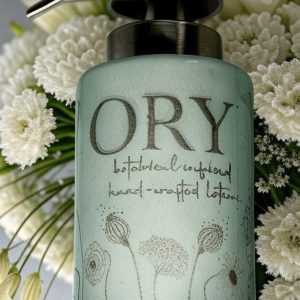 ORY Serenity Blue Botanical Glass Bottle